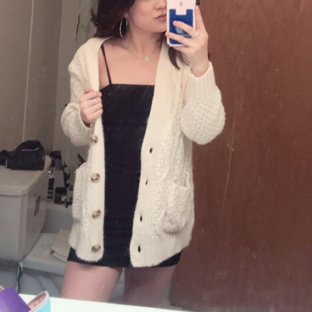Heavy + warm, cardigan